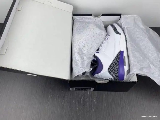 MaikeSneakers Jordan 'Dark Air Retro 3 CT8532-105 Iris' 0509